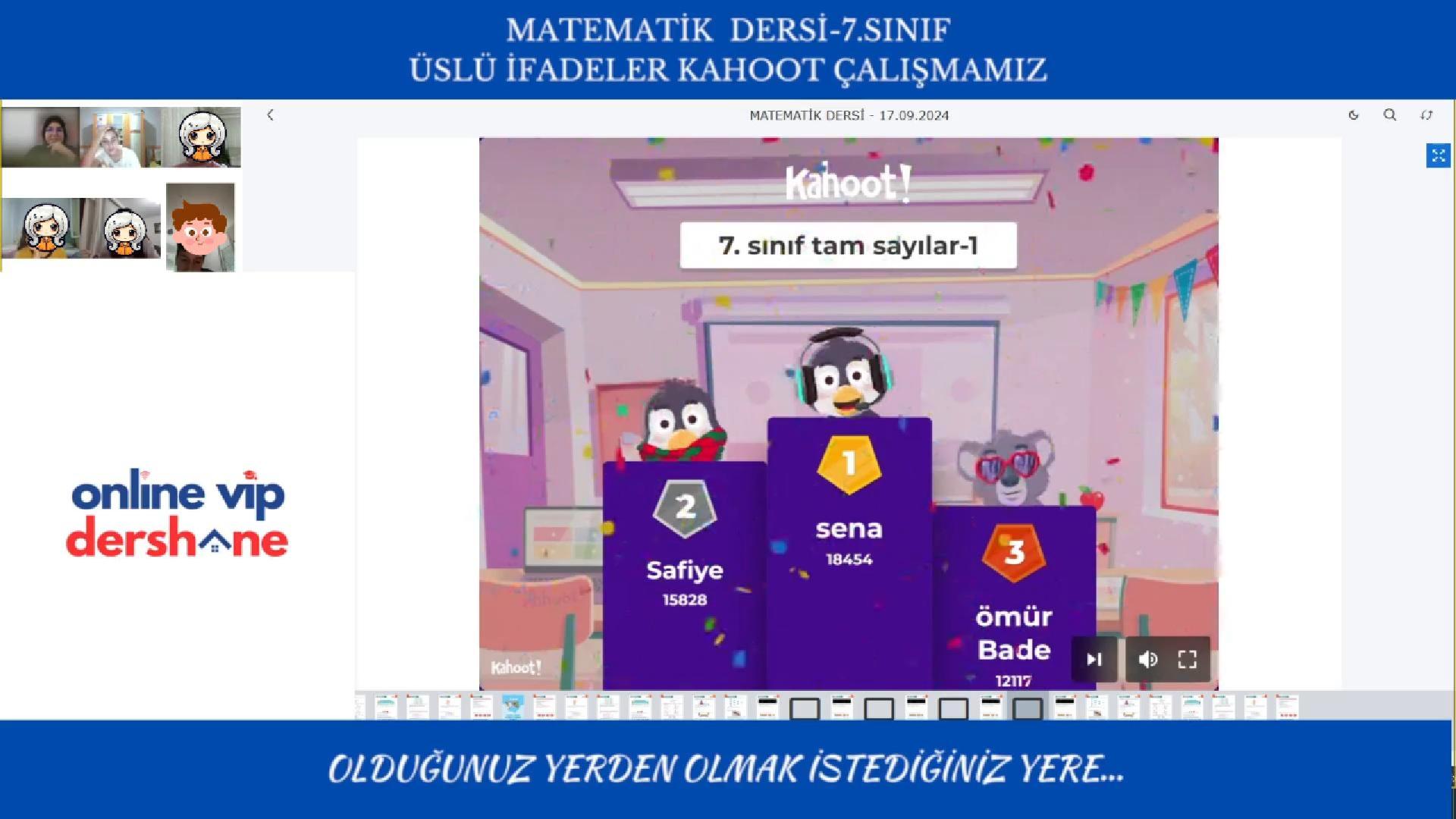 7.SINIF MATEMATİK DERSİ ÜSLÜ İFADELER KAHOOT ÇALIŞMAMIZ